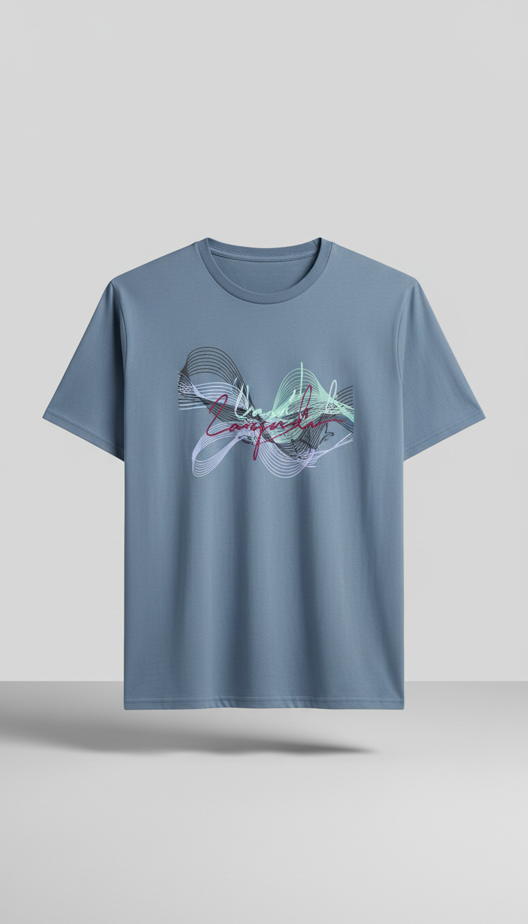 Steel Blue Lyric Graphic Tee