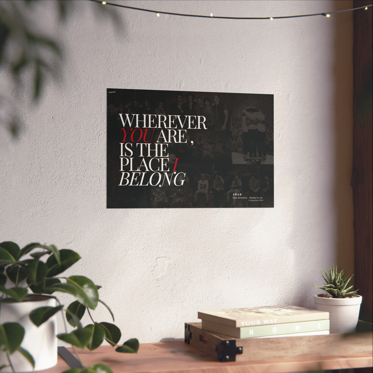 Wherever you are is the place I belong Poster
