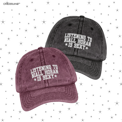 Listening to One Direction / All Members is sexy Embroidered Cap