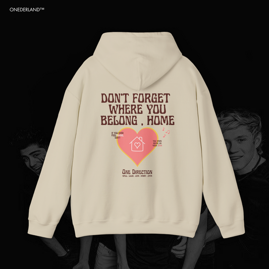 Dont forget where you belong,Home Hoodie