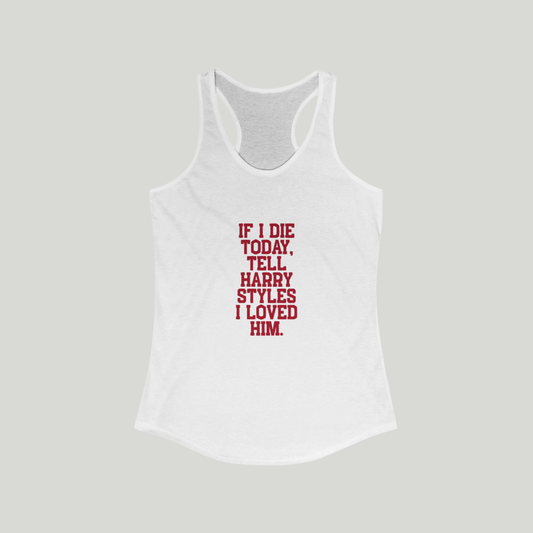 Harry Styles Racerback Tank Top