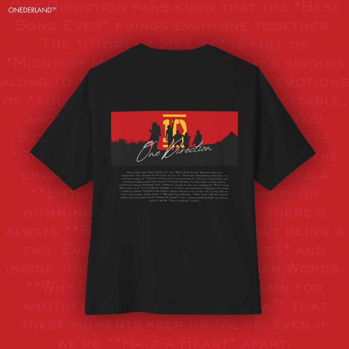 Midnight Memories Tshirt ( Oversized )