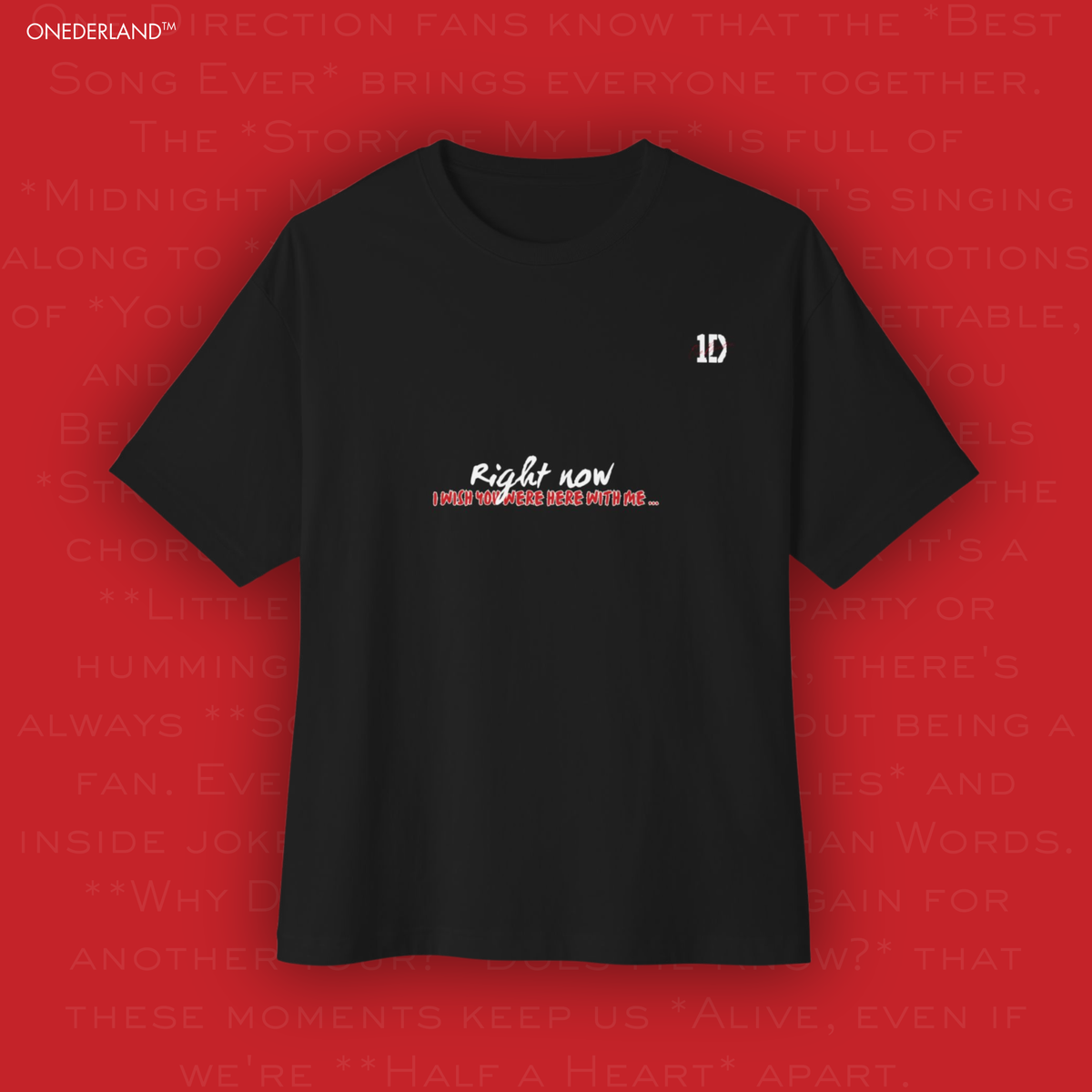 Midnight Memories Tshirt ( Oversized )